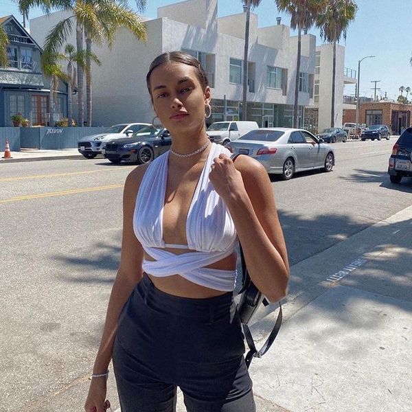 women's tanks & camis dress in autumn and winter of 2021 fashion street po open back short slim waistcoat, White
women's tanks & camis dress in autumn and winter of 2021 fashion street po open back short slim waistcoat, White