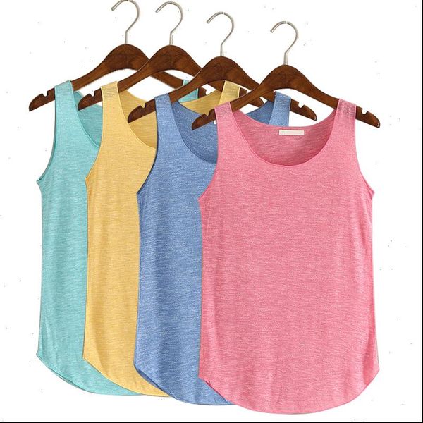 womens cami women summer loose tank casual o neck slim sleeveless t shirt fashion solid color cotton stretch fitness, White
womens cami women summer loose tank casual o neck slim sleeveless t shirt fashion solid color cotton stretch fitness, White