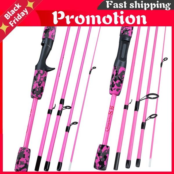 boat fishing rods yellow pink black 5 section travel rod ultralight eva handle spinning/casting tackle
boat fishing rods yellow pink black 5 section travel rod ultralight eva handle spinning/casting tackle
