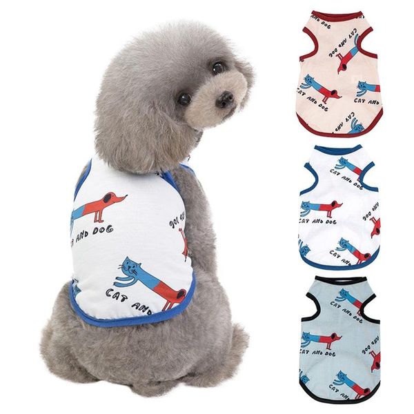 dog apparel pet spring summer printed vest for cats and dogs small cotton sleeveless shirt blue cat & red pattern
dog apparel pet spring summer printed vest for cats and dogs small cotton sleeveless shirt blue cat & red pattern