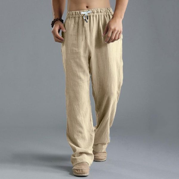 men's summer men casual pants linen style loose sweatpants male fashion trousers breathable outdoor pant solid sportwear mens joggers, Black 
men's summer men casual pants linen style loose sweatpants male fashion trousers breathable outdoor pant solid sportwear mens joggers, Black