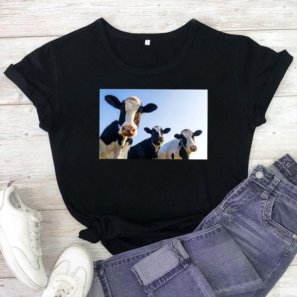 and women spring summer men t shirt koe knuffelen print tshirts lady ladies cow graphic female tee harajuku, White;black
and women spring summer men t shirt koe knuffelen print tshirts lady ladies cow graphic female tee harajuku, White;black
