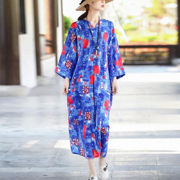 casual dresses qpfjqd ladies cotton linen print floral dress v-neck 2021 summer women retro pocket loose three quarter sleeve, Black;gray
casual dresses qpfjqd ladies cotton linen print floral dress v-neck 2021 summer women retro pocket loose three quarter sleeve, Black;gray