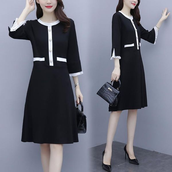 womens big plus size l-5xl dress xxl xxxl 3xl xxxxl 4xl slim casual loose party black 2021 autumn a-line clothes for woman dresses, Black;gray
womens big plus size l-5xl dress xxl xxxl 3xl xxxxl 4xl slim casual loose party black 2021 autumn a-line clothes for woman dresses, Black;gray