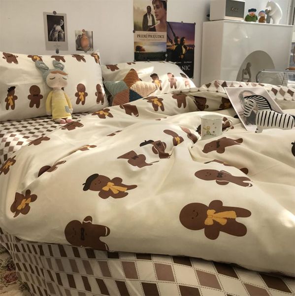 bedding sets cute cartoon chocolates gingerbread man set,cotton twin full king home textile bed sheet pillow case quilt cover
bedding sets cute cartoon chocolates gingerbread man set,cotton twin full king home textile bed sheet pillow case quilt cover