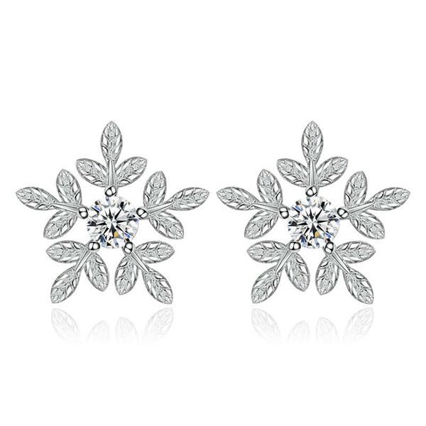 modaone 925 sterling silver snowflake zircon crystal stud earrings for women flowers leaves ear jewelry brincos oorbellen, Golden;silver
modaone 925 sterling silver snowflake zircon crystal stud earrings for women flowers leaves ear jewelry brincos oorbellen, Golden;silver