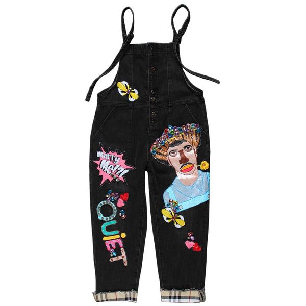 women's jumpsuits & rompers women street novelty cartoon sequins jeans jumpsuit loose denim playsuit romper jean overalls female playsu, Black;white
women's jumpsuits & rompers women street novelty cartoon sequins jeans jumpsuit loose denim playsuit romper jean overalls female playsu, Black;white