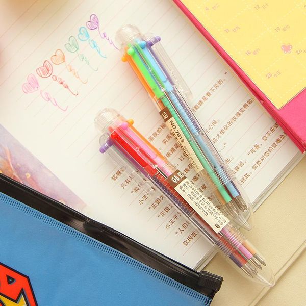 10pcs/lot 6 refills each pen excellent korea stationery cute multicolor presses multifunction color ink ballpoint pens, Blue;orange
10pcs/lot 6 refills each pen excellent korea stationery cute multicolor presses multifunction color ink ballpoint pens, Blue;orange