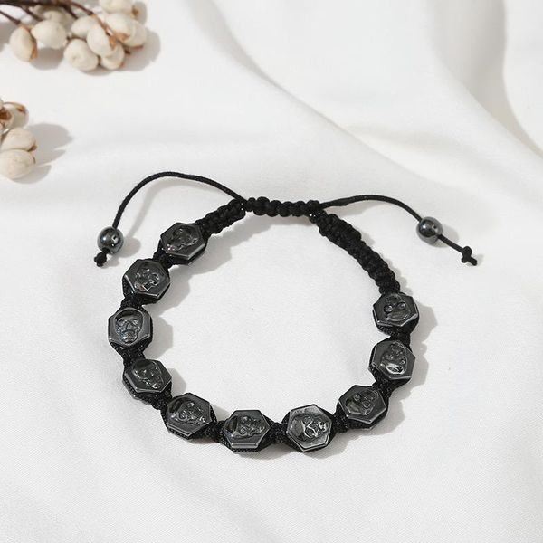 link, chain fashion personality artificial meteorite black gallstone hand-woven adjustable bracelet
link, chain fashion personality artificial meteorite black gallstone hand-woven adjustable bracelet
