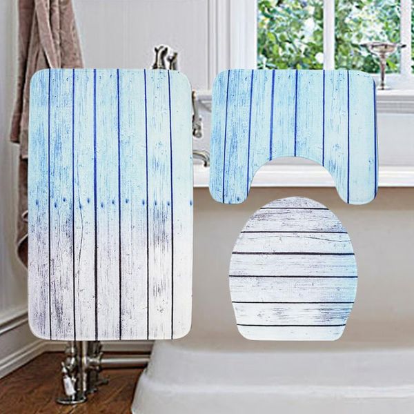 toilet seat covers 3 in 1 blue plank pattern bathroom mat set antiskid washroom carpet lid cover
toilet seat covers 3 in 1 blue plank pattern bathroom mat set antiskid washroom carpet lid cover