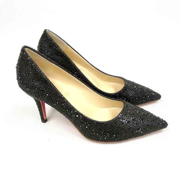 bottom women red pointed toe high heels studded strappy slingback stilettos leather sandals pumps, Black
bottom women red pointed toe high heels studded strappy slingback stilettos leather sandals pumps, Black