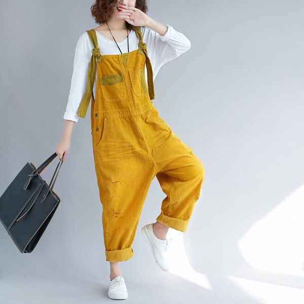 women's jumpsuits & rompers basic vintage corduroy women jumpsuit casual plus size loose harem pants classic overalls fashion adjustabl, Black;white
women's jumpsuits & rompers basic vintage corduroy women jumpsuit casual plus size loose harem pants classic overalls fashion adjustabl, Black;white