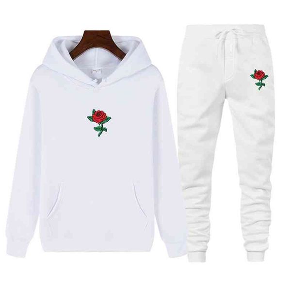 2021 spring and autumn new rose printing sportswear bodysuit + two-piece fashion casual coat, Black
2021 spring and autumn new rose printing sportswear bodysuit + two-piece fashion casual coat, Black