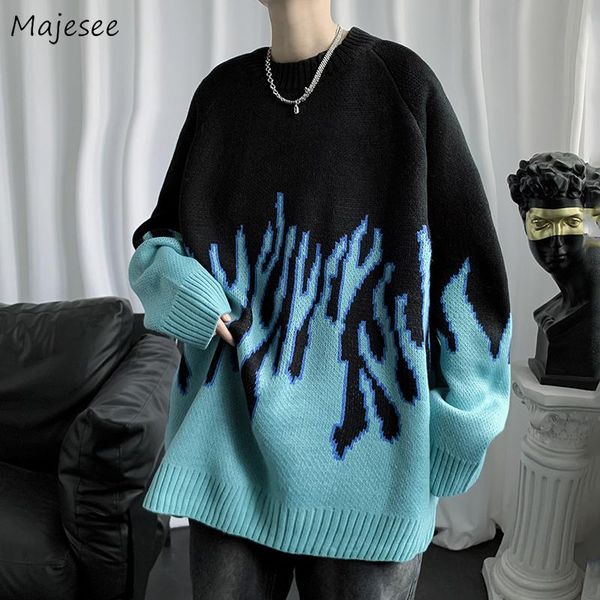 men's sweaters pullovers men harajuku vintage flame couple hip- streetwear tricot outwear loose design warm winter mens jumpers ins, White;black
men's sweaters pullovers men harajuku vintage flame couple hip- streetwear tricot outwear loose design warm winter mens jumpers ins, White;black