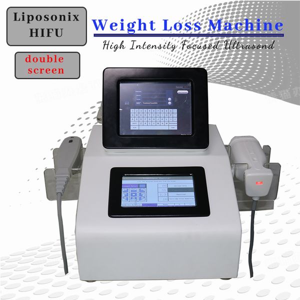 

hifu liposonix 2 in 1 body slimming machine fat removal anti-wrinkle ultrasond equipment portable anti-aging