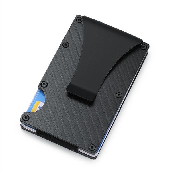 card holders carbon fiber holder rfid non-scan metal wallet purse male business carteira masculina billetera, Brown;gray
card holders carbon fiber holder rfid non-scan metal wallet purse male business carteira masculina billetera, Brown;gray