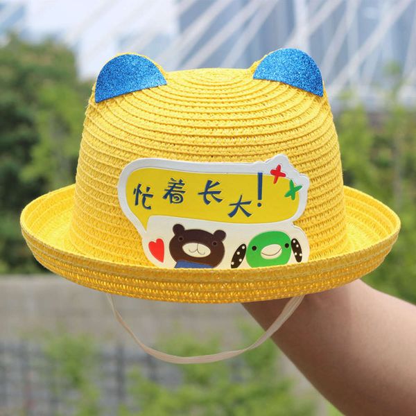 summer children's sun protection straw hat outdoor beach 2-6 years old boys' summer cool cartoon, Yellow
summer children's sun protection straw hat outdoor beach 2-6 years old boys' summer cool cartoon, Yellow