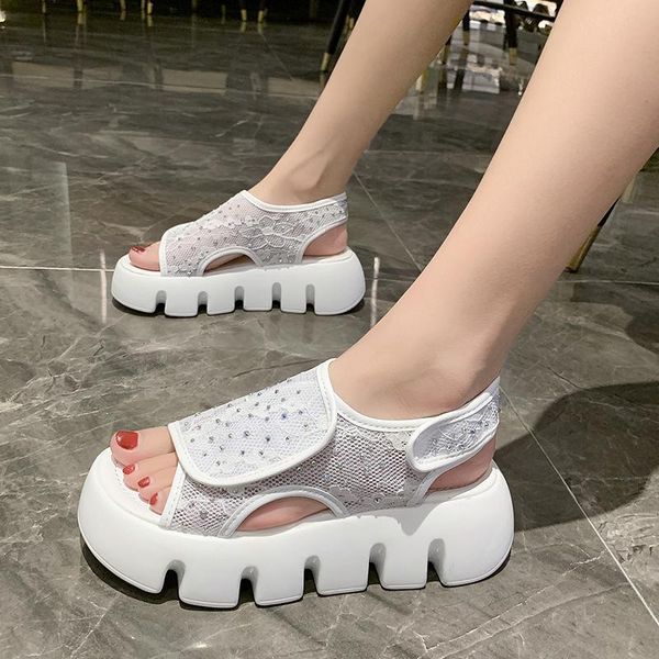 sandals 2021 summer luxury crystal casual platform for women slip-on students open toe beach thick bottom ladies, Black
sandals 2021 summer luxury crystal casual platform for women slip-on students open toe beach thick bottom ladies, Black