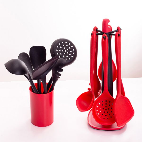 kitchen utensils for non stick wok, special frying pan, spatula, soup pasta spoon, silicone kitchenware 6 pieces set
kitchen utensils for non stick wok, special frying pan, spatula, soup pasta spoon, silicone kitchenware 6 pieces set