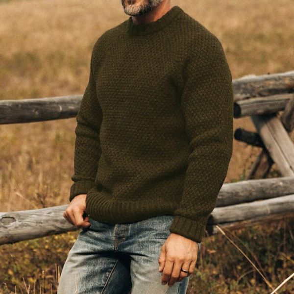 men's pullover sweater knitted solid color stylish vintage style chunky long sleeve sweater cardigans crew neck fall winter coffee 780w, White;black
men's pullover sweater knitted solid color stylish vintage style chunky long sleeve sweater cardigans crew neck fall winter coffee 780w, White;black