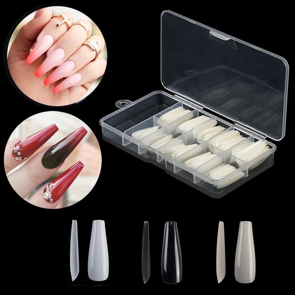100pcs/box long full cover coffin nail art tips white/clear/natural ballerina flase nails flat shape acrylic stiletto fake nails, Red;gold
100pcs/box long full cover coffin nail art tips white/clear/natural ballerina flase nails flat shape acrylic stiletto fake nails, Red;gold