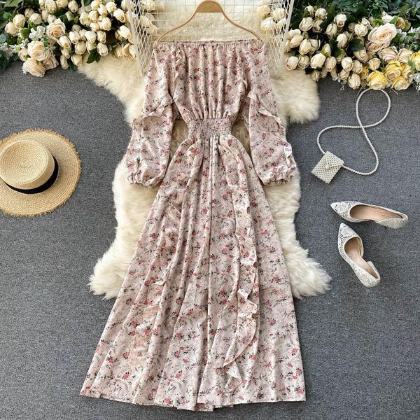 casual dresses autumn style collar strapless puff sleeves sweet wood ears slim mid-length retro floral dress female uk491, Black;gray
casual dresses autumn style collar strapless puff sleeves sweet wood ears slim mid-length retro floral dress female uk491, Black;gray
