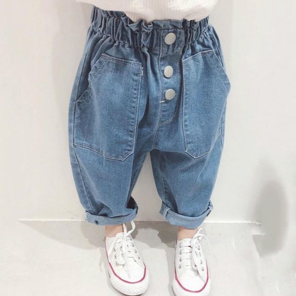 autumn children's jeans kids clothes cotton casual loose long baby boys girls denim pants ripped for, Blue
autumn children's jeans kids clothes cotton casual loose long baby boys girls denim pants ripped for, Blue