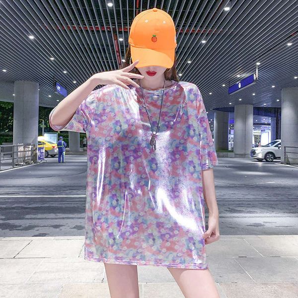casual and shinning dresses bright trampy short sleeve women's summer style small show high school long t-shirt ins top, Black;gray
casual and shinning dresses bright trampy short sleeve women's summer style small show high school long t-shirt ins top, Black;gray