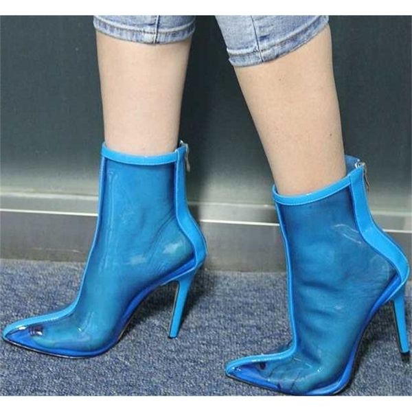boots female transparent pvc tag pointed toe stiletto high heel shoes with zipper back mid-calf short blue yellow beige orange naked opm2, Black
boots female transparent pvc tag pointed toe stiletto high heel shoes with zipper back mid-calf short blue yellow beige orange naked opm2, Black