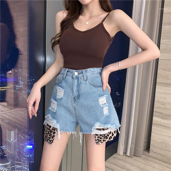 leopard print denim shorts women summer 2021 patchwork jeans plus size korean fashion ripped for women's, Blue
leopard print denim shorts women summer 2021 patchwork jeans plus size korean fashion ripped for women's, Blue