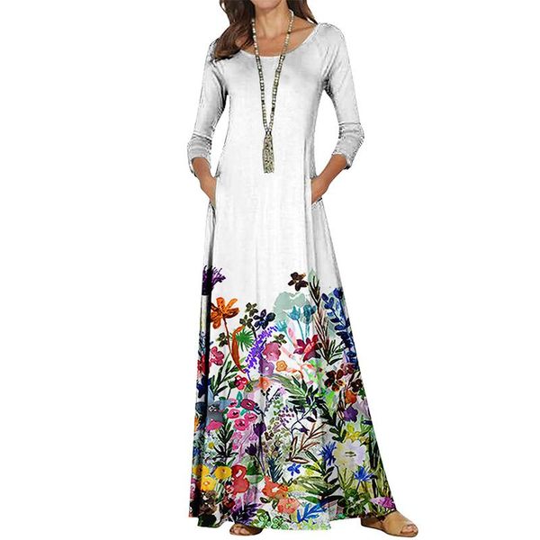 casual dresses women elegant party maxi dress vintage pattern print long fashion round neck sleeve female autumn loose, Black;gray
casual dresses women elegant party maxi dress vintage pattern print long fashion round neck sleeve female autumn loose, Black;gray