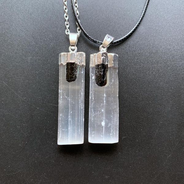decorative objects & figurines natural selenite crystal tourmaline pendant white stone black point necklace decoration 1pc dropship
decorative objects & figurines natural selenite crystal tourmaline pendant white stone black point necklace decoration 1pc dropship