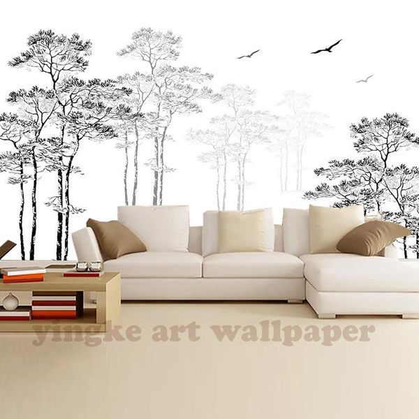wallpapers custom 3d po wallpaper black white sketch simple abstract tree birds wall lobby restaurant mural papel de parede
wallpapers custom 3d po wallpaper black white sketch simple abstract tree birds wall lobby restaurant mural papel de parede