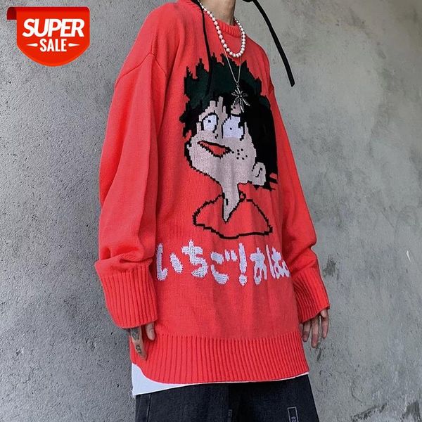 uncledonjm cartoon sweater men's loose pullover korean fashion anime preppy style knit couple clothes zsm-1287 #0p6c, White;black
uncledonjm cartoon sweater men's loose pullover korean fashion anime preppy style knit couple clothes zsm-1287 #0p6c, White;black