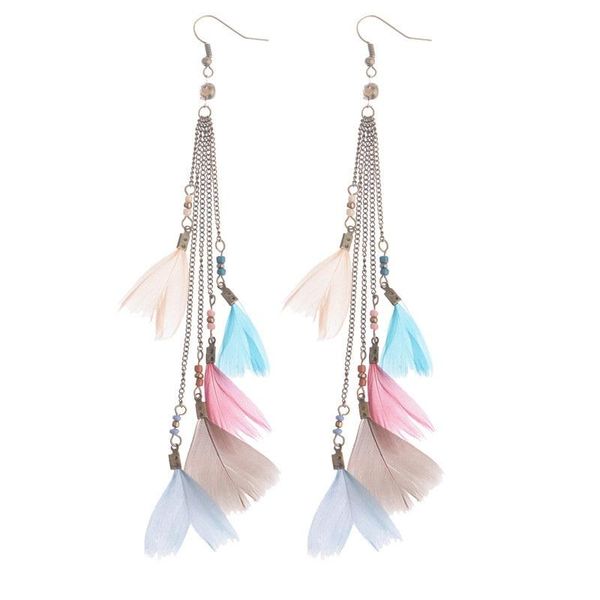 dangle & chandelier misananryne retro bohemia earrings for women multicolor feather tassel drop beach holiday party jewelry, Silver
dangle & chandelier misananryne retro bohemia earrings for women multicolor feather tassel drop beach holiday party jewelry, Silver