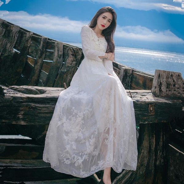 casual dresses 2021 lace slim vintage summer embroidery white dress hollow v collar vacation sweet women long cute, Black;gray
casual dresses 2021 lace slim vintage summer embroidery white dress hollow v collar vacation sweet women long cute, Black;gray