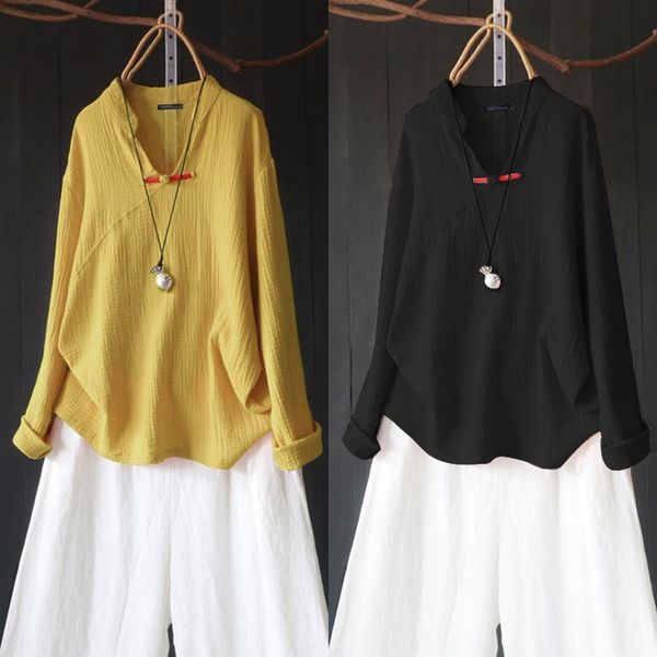 blouses plus size vintage women's blouse 2021 spring cotton linen shirts 5xlcasual female solid v-neck long sleeve blusa, White
blouses plus size vintage women's blouse 2021 spring cotton linen shirts 5xlcasual female solid v-neck long sleeve blusa, White