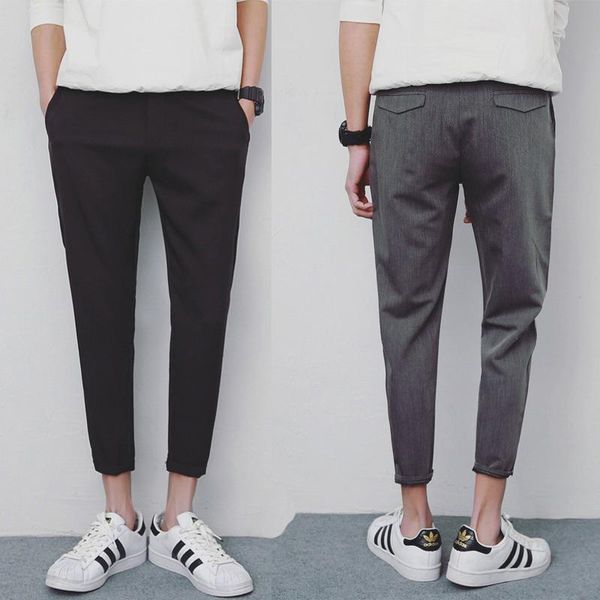 s-3xl gd 2021 men's clothing solid color slim skinny pants suit male fashion ankle length trousers plus size costumes, Black
s-3xl gd 2021 men's clothing solid color slim skinny pants suit male fashion ankle length trousers plus size costumes, Black
