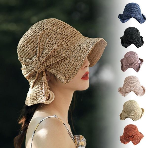 wide brim hats parent-child straw bow sun hat floppy summer for women beach panama dome bucket femme shade, Blue;gray
wide brim hats parent-child straw bow sun hat floppy summer for women beach panama dome bucket femme shade, Blue;gray