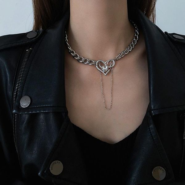 chokers hiphop crystal hollow heart necklaces for women punk jewelry chunky tassel pendant necklace female collars bijoux 2021, Golden;silver
chokers hiphop crystal hollow heart necklaces for women punk jewelry chunky tassel pendant necklace female collars bijoux 2021, Golden;silver