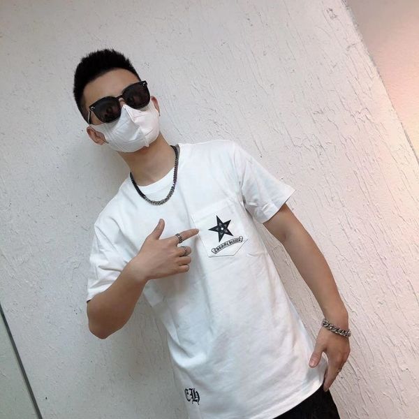 crosin summer back fashion front and new star 2021 pattern short sleeve round neck popular net red couple, White;black
crosin summer back fashion front and new star 2021 pattern short sleeve round neck popular net red couple, White;black