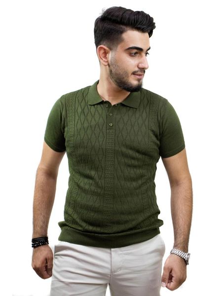 kulemoda khaki color small diamond pattern collar knitwear t-shirt men's t-shirts, White;black
kulemoda khaki color small diamond pattern collar knitwear t-shirt men's t-shirts, White;black