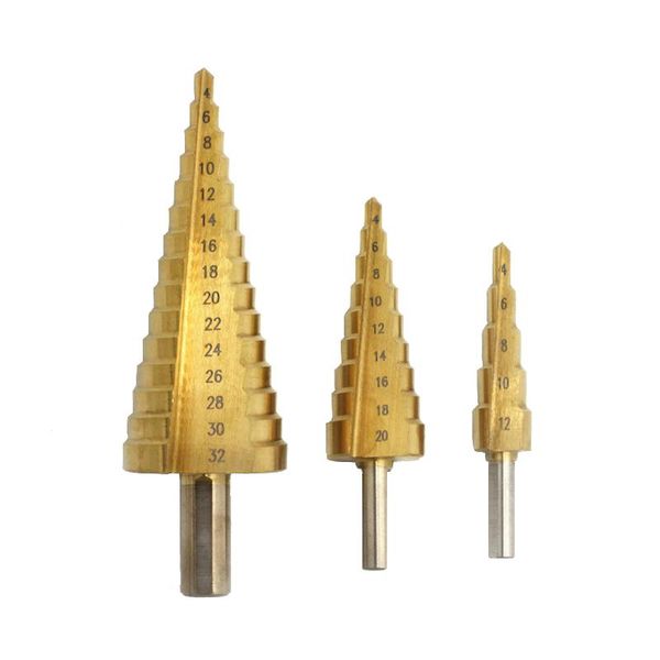 hand tools weeks 3 pcs 4-12/4-20/4-32 mm drill bit set high speed steel stepwise triangle titanizing tool kit
hand tools weeks 3 pcs 4-12/4-20/4-32 mm drill bit set high speed steel stepwise triangle titanizing tool kit