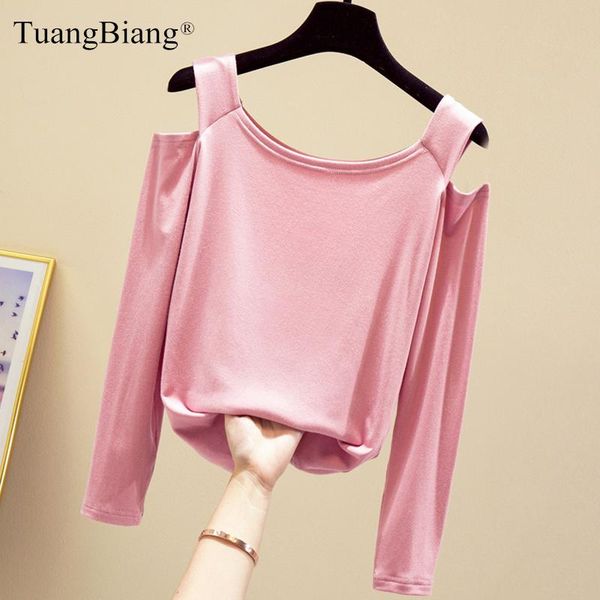 long sleeve women slash neck modal tee shirt off shoulder autumn elastic pink t female cotton backless slim soft women's t-shirt, White
long sleeve women slash neck modal tee shirt off shoulder autumn elastic pink t female cotton backless slim soft women's t-shirt, White
