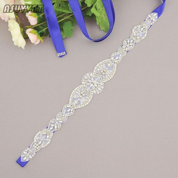 wedding sashes noble dress accessories applique sash belt elegant rhinestones for bridal women soiree party evening dresses belts, White 
wedding sashes noble dress accessories applique sash belt elegant rhinestones for bridal women soiree party evening dresses belts, White