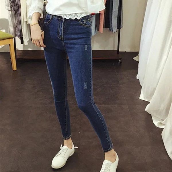 skinny jeans women's super stretchy slim mid-waist ankle length pants denim joggers pencil women casual streetwear, Blue
skinny jeans women's super stretchy slim mid-waist ankle length pants denim joggers pencil women casual streetwear, Blue