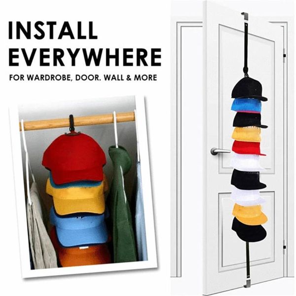 hooks & rails adjustable cap rack bag hat holder organizer storage door closet hanger room ceiling home dortmitory space-saving
hooks & rails adjustable cap rack bag hat holder organizer storage door closet hanger room ceiling home dortmitory space-saving