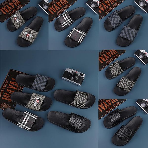 grid pattern slippers designer mens non-slip and comfortable rubber slides sandals outdoor beach casual flip flops flats slipper, Black
grid pattern slippers designer mens non-slip and comfortable rubber slides sandals outdoor beach casual flip flops flats slipper, Black