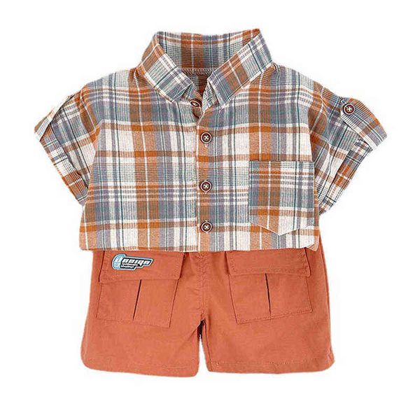 children's lapel plaid shirt short sleeve children's set boys 2022 new summer single breasted cotton t-shirt two-piece set g220217, White
children's lapel plaid shirt short sleeve children's set boys 2022 new summer single breasted cotton t-shirt two-piece set g220217, White