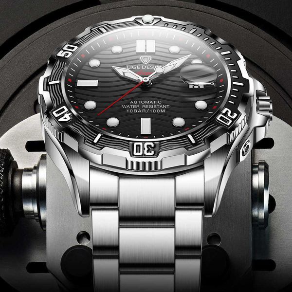 lige sport men watches luxury sapphire crystal mechanical watch men fashion 100m waterproof stainless steel automatic watch 210527, Slivery;brown
lige sport men watches luxury sapphire crystal mechanical watch men fashion 100m waterproof stainless steel automatic watch 210527, Slivery;brown